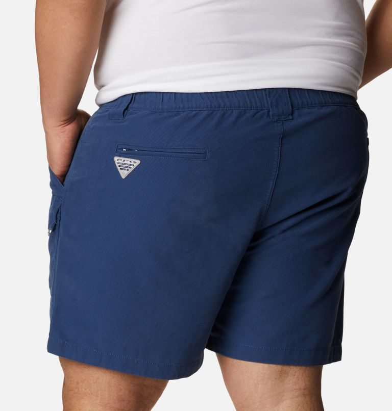 Men's Columbia PFG Brewha II Shorts Navy | Plus Size CA-V083L
